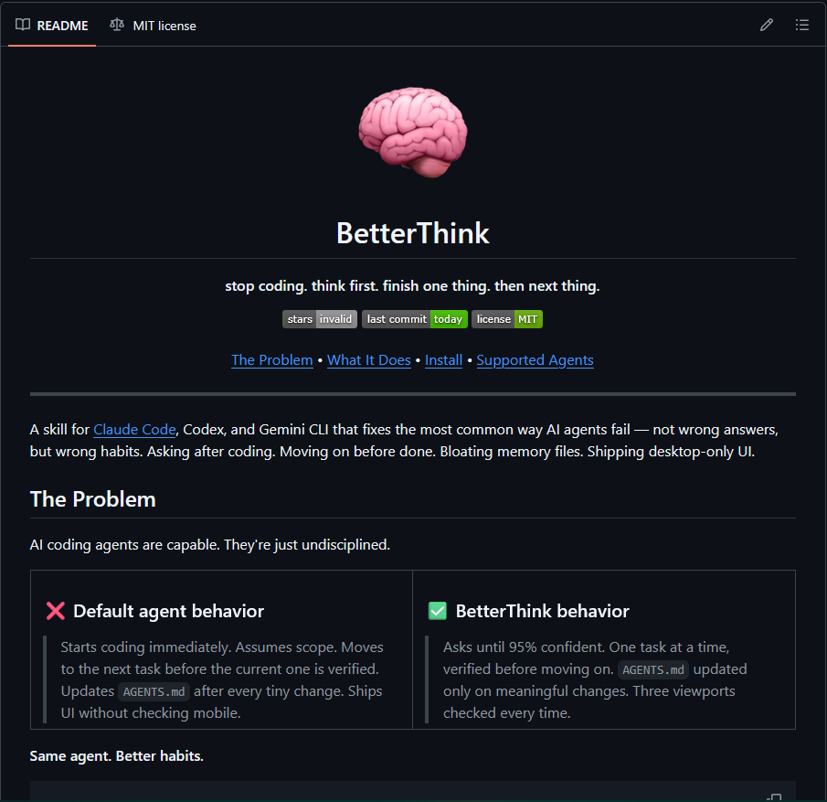 BetterThink screenshot 1